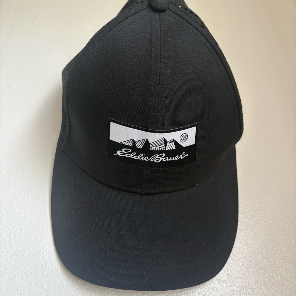 Eddie Bauer Black and White Logo Cap